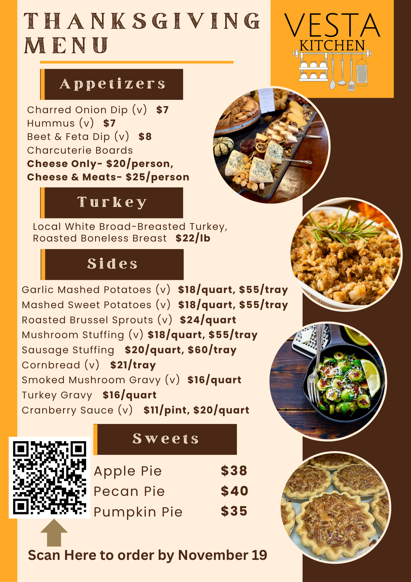 Thanksgiving Catering in Chester Springs PA | Vesta Kitchen